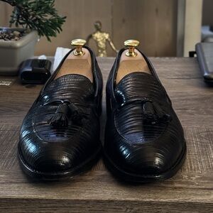 Elegant Black Tassel Loafers